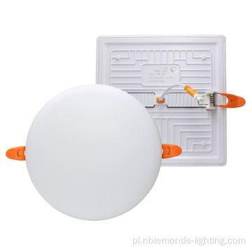 Regulowane okrągłe kwadratowe lampy panelu LED